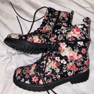 SO Floral Print Boots